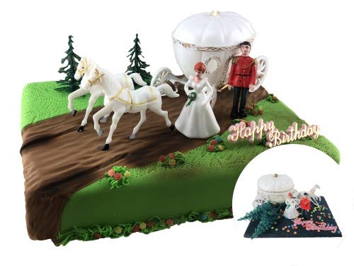 COXIMUS backen und mehr Tortendekoration Aschenputtel | Tortendeko Kindergeburtstag und Geburtstag | Motivtorte Aschenputtel Cinderella von Cake Company