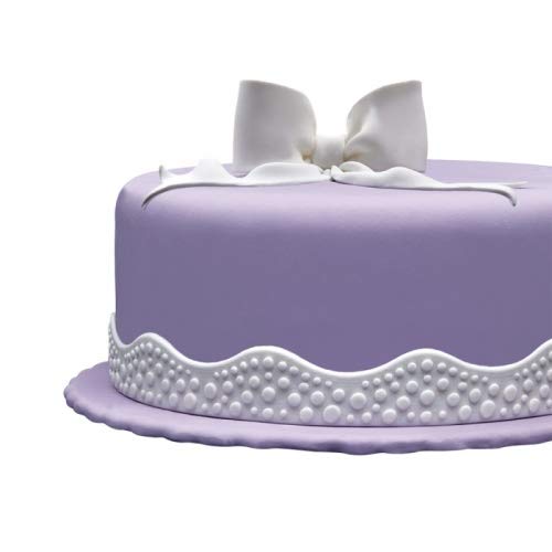 COXIMUS gebrauchsfertiger Fondantrand 2x1,25m | Motiv Wellenband Punkte weiß, ca. 3 cm hoch | leckere Tortendekoration für Torten, Cupcakes uvm. | COXIMUS "backen und mehr" COXIMUS gebrauchsfertiger Fondantrand 2x1,25m | Motiv Wellenband Punkte weiß, ca. 3 cm hoch | leckere Tortendekoration für Torten, Cupcakes uvm. | COXIMUS "backen und mehr" von Cake Company
