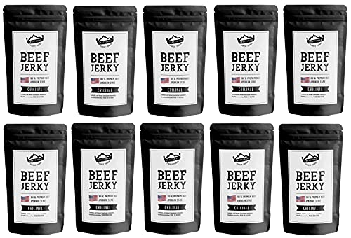 Craftsman Beef Jerky ORIGINAL 500 g (10 x 50g) | Trockenfleisch aus Deutschland - Bayern | American Jerky Beef Set | 100% Rindfleisch | Original | Premium Beef | Meat Snack MADE IN GERMANY von CRAFTSMAN FINEST FOODS