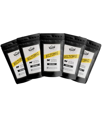 Craftsman Biltong Original Trockenfleisch | Beef Jerky Set aus Deutschland - Bayern | Ohne Zucker 100% Natürlich (5x 50g Original) Craftsman Biltong Original Trockenfleisch | Beef Jerky Set aus Deutschland - Bayern | Ohne Zucker 100% Natürlich (5x 50g Original) von CRAFTSMAN FINEST FOODS
