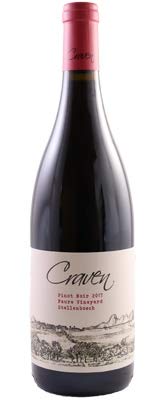 Pinot Noir Faure Vineyard CRAVEN wines, (case of 6x75cl) SÜDAFRIKA/Stellenbosch, Rotwein von CRAVEN