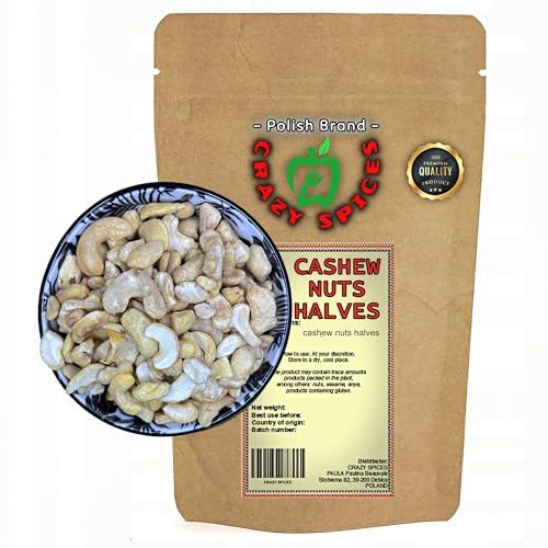 CRAZY SPICES Cashewhälften Cashew Nüsse | 200g | reich an Proteinen und Vitaminen | Naturbelassen | ohne Zusatzstoffe | Nüsse von CRAZY SPICES