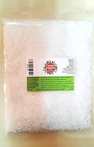 CRETAN FARMERS - Seasalt coarse - Ideal for grinder- Pure natural salt - Salt - no additives von CRETAN FARMERS NATURAL PRODUCTS