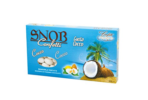 Crispo Konfetti: "Snob" Toasted Mandeln mit Milch Schokolade und Kokosnuss * 500 g * 17.64oz * [Italienische Import] von CRISPO