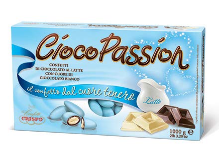CRISPO ITALIENISCHE KONFETTI | CiocoPassion mit Schokolade | KLASSISCH BLAU | 1 Kg von CRISPO