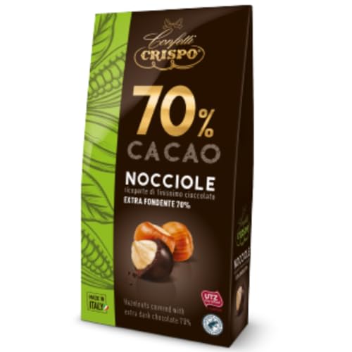 Dragees Crispo Haselnüsse mit dunkler Schokolade 70% 130 g von CRISPO