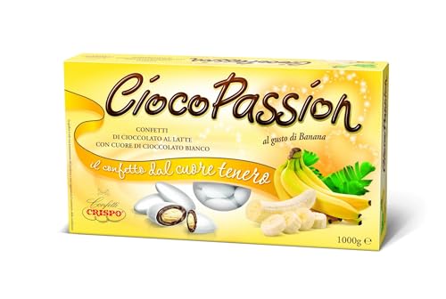 Konfekt aus Kokosnuss Passion mit Bananengeschmack Konfekt aus Kokosnuss Passion mit Bananengeschmack von CRISPO.