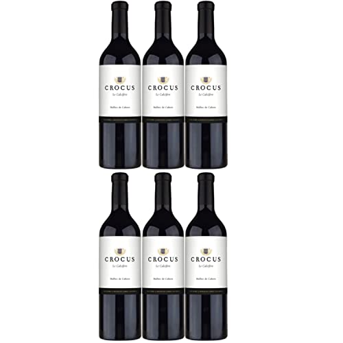 Crocus Le Calcifère Malbec Cahors Rotwein französischer Wein AOC Frankreich I Versanel Paket (6 x 0,75l) von CROCUS Malbec de Cahors