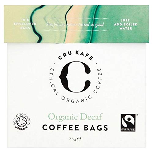 CRU Kafe Organic Fairtrade Decaf Coffee Bags 10 per pack von CRU Kafe