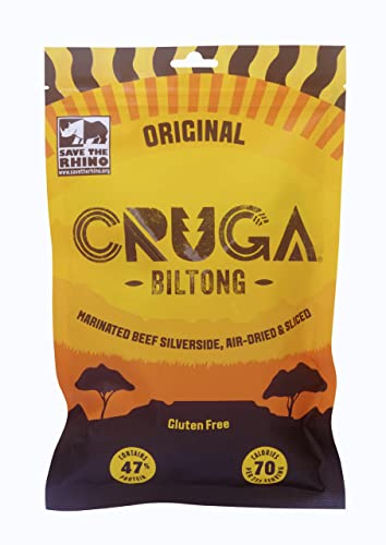 CRUGA Biltong Mix Pack, Trockenfleisch, High Protein Jerky Beef, Glutenfrei (10 x 25g) (Mix Pack) von CRUGA