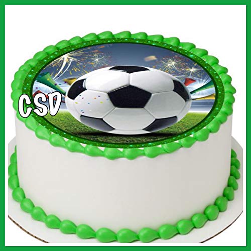Tortenaufleger Fußball 027, Zuckerpapier Tortenbild, Geburtstag, Fussball,Fototorte von CSD