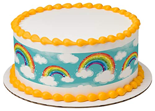 Tortenbänder Regenbogen, 3 Teilig aus Zuckerpapier, essbare Tortendeko, Geburtstag Tortenbänder Regenbogen, 3 Teilig aus Zuckerpapier, essbare Tortendeko, Geburtstag von The Great Canadian Tea