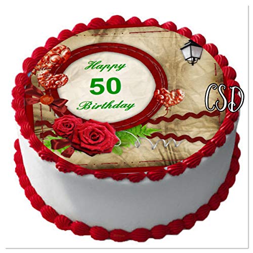 Tortenaufleger 50. Geburtstag 010 von The Great Canadian Tea