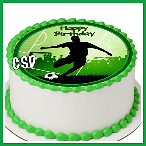 Tortenaufleger Fußball 020, Zuckerpapier Tortenbild, Geburtstag, Fussball,Fototorte von CSD