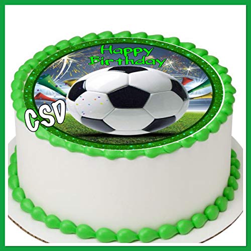 Tortenaufleger Fußball 028, Zuckerpapier Tortenbild, Geburtstag, Fussball,Fototorte von CSD