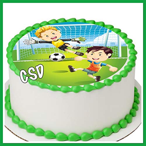 Tortenaufleger Fußball 031, Zuckerpapier Tortenbild, Geburtstag, Fussball,Fototorte von CSD