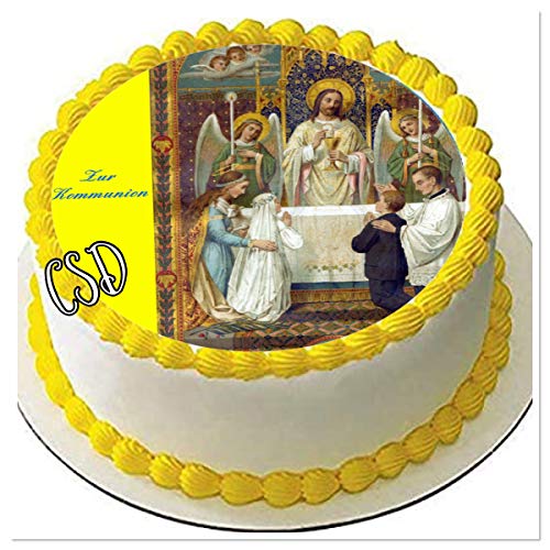 Tortenaufleger Kommunion, Essbares Tortenbild, Fototorte, Zuckerpapier Tortenaufleger Kommunion, Essbares Tortenbild, Fototorte, Zuckerpapier von CSD