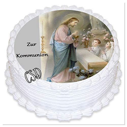 Tortenaufleger Kommunion, Essbares Tortenbild, Fototorte, Zuckerpapier Tortenaufleger Kommunion, Essbares Tortenbild, Fototorte, Zuckerpapier von CSD