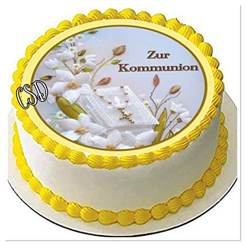 Tortenaufleger Kommunion, Essbares Tortenbild, Fototorte, Zuckerpapier Tortenaufleger Kommunion, Essbares Tortenbild, Fototorte, Zuckerpapier von CSD