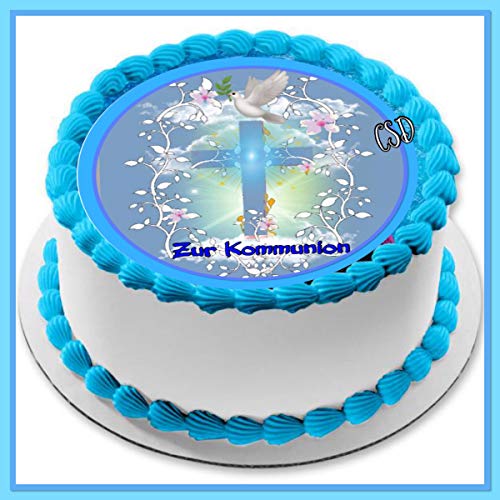 Tortenaufleger Kommunion, Essbares Tortenbild, Fototorte, Zuckerpapier Tortenaufleger Kommunion, Essbares Tortenbild, Fototorte, Zuckerpapier von CSD