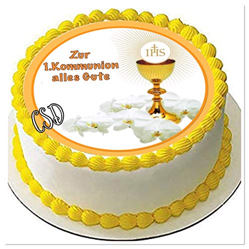 Tortenaufleger Kommunion, Essbares Tortenbild, Fototorte, Zuckerpapier Tortenaufleger Kommunion, Essbares Tortenbild, Fototorte, Zuckerpapier von CSD