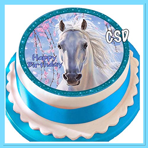 Tortenaufleger Pferd 02, Zuckerpapier, Tortenbild, Geburtstag von CSD