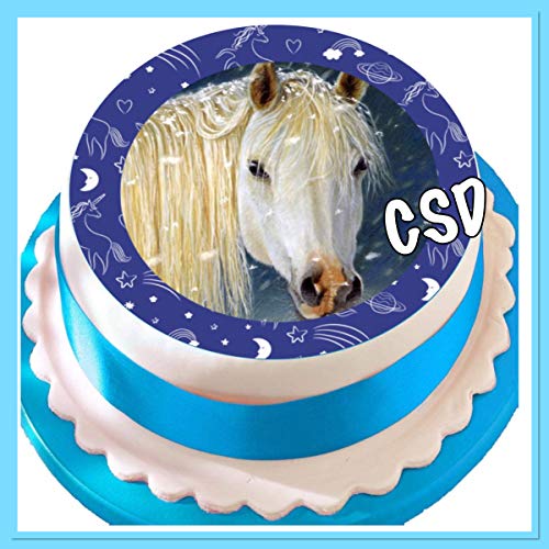 Tortenaufleger Pferd 08, Zuckerpapier, Tortenbild, Geburtstag von CSD