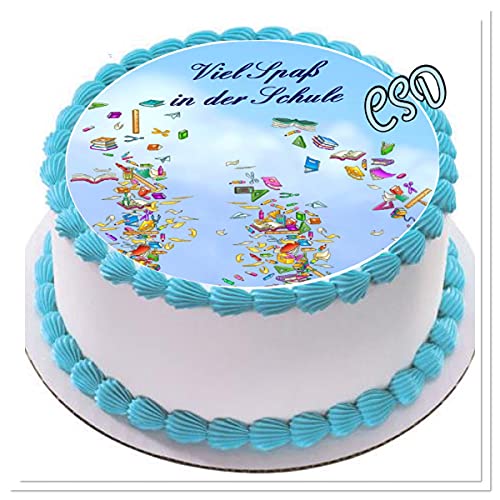 Tortenaufleger Schulanfang, Essbares Tortenbild, Fototorte, Zuckerpapier Tortenaufleger Schulanfang, Essbares Tortenbild, Fototorte, Zuckerpapier von CSD
