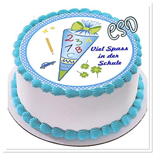 Tortenaufleger Schulanfang,personalisiert, Essbares Tortenbild, Fototorte, Zuckerpapier Tortenaufleger Schulanfang,personalisiert, Essbares Tortenbild, Fototorte, Zuckerpapier von CSD