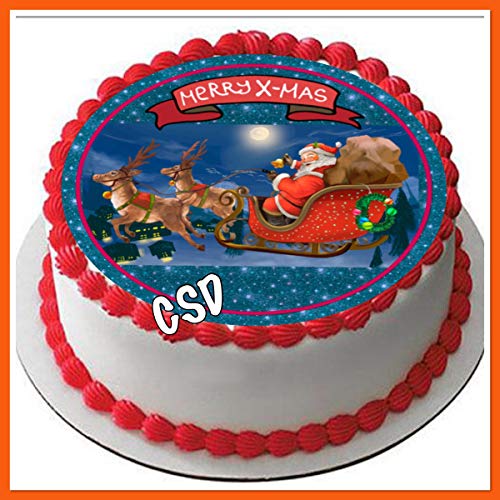 Tortenaufleger Weihnachten 02, Zuckerpapier Tortenbild, Fototorte, Weihnachten Tortenaufleger Weihnachten 02, Zuckerpapier Tortenbild, Fototorte, Weihnachten von GREAT BRITISH TRADING LIMITED