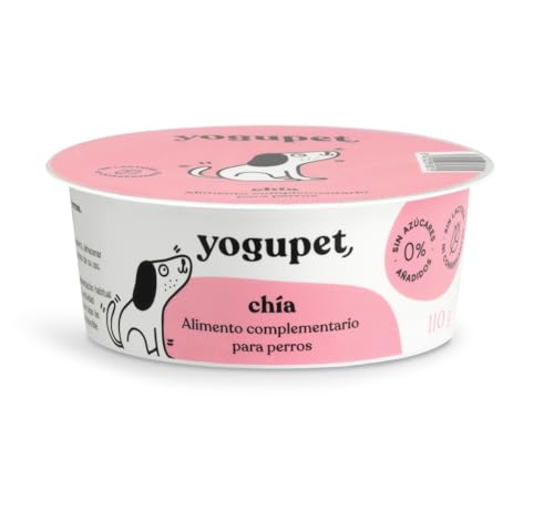 Yogupet Pasteurisiertes Ergänzungsfutter für Hunde, 4 x 110 g (Chia) von CT-TRONICS
