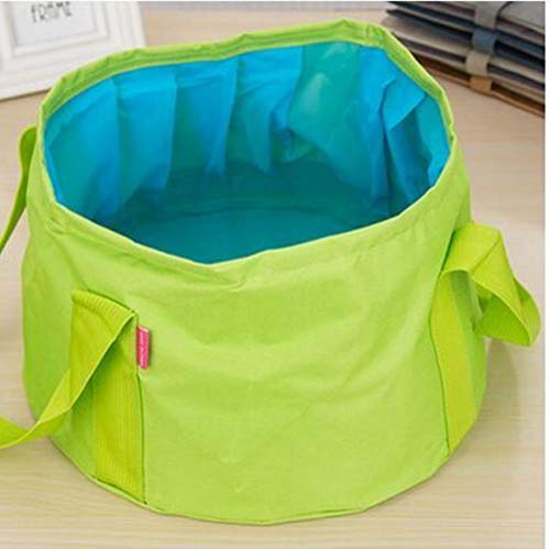 Tragbares Outdoor-Reise-Waschbecken, faltbar, Camping-Waschbecken, Eimer, Schüssel, Waschbeutel, Wassereimer, 15 l von CTOBB