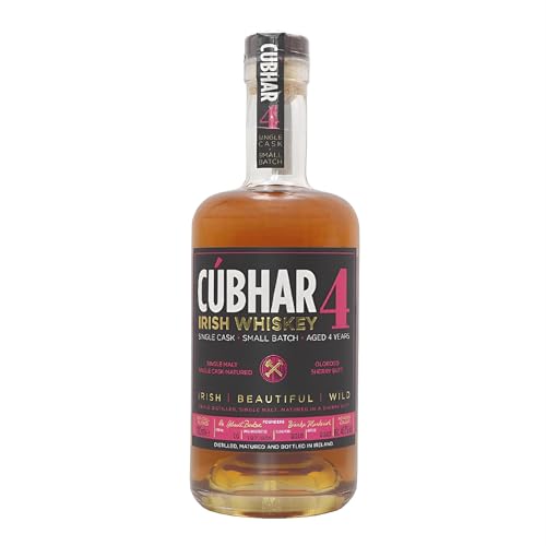 Cúbhar Irish Whiskey Sherry Single Cask 700ml I Triple Distilled Single Malt Whiskey I Irischer Whiskey 4 Jahre in Oloroso Sherry Butt gereift I Alc. 46% vol Limited Whiskey von CÚBHAR