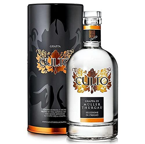 GRAPPA VON MULLER THURGAU PRESTIGETRÄCHTIGE AUSWAHL 70 CL IN EINER BLECHDOSE GRAPPA VON MULLER THURGAU PRESTIGETRÄCHTIGE AUSWAHL 70 CL IN EINER BLECHDOSE von CULTO