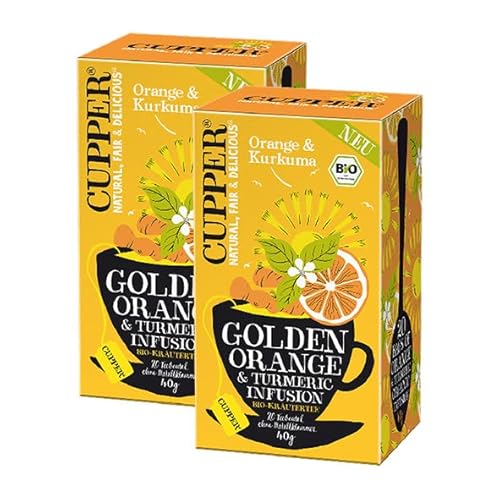 Cupper Bio Golden Orange & Turmeric Infusion | 2er Pack Cupper Bio Golden Orange & Turmeric Infusion | 2er Pack von CUPPER