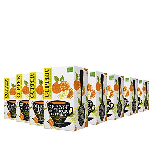 Cupper Fr?chtetee Orange und Zitrone 20x2,5g=50g, 50 g, 8er Pack von CUPPER