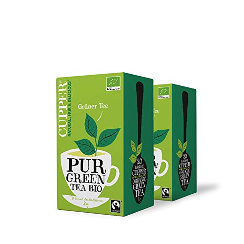 Cupper Grüner Tee (20 Beutel) - Bio 2er Pack von CUPPER