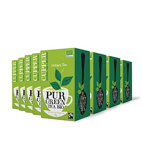 Cupper Grüner Tee (20 Beutel) - Bio 8er Pack von CUPPER