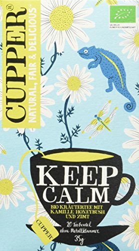 Cupper Tea Keep Calm, 4er Pack (4 x 35 g) von CUPPER