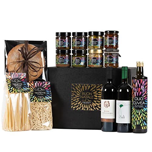 Cuvea - Geschenkkorb Vegan Golosa mit 14 typisch italienischen veganen Spezialitäten aus Ligurien von der Cuvea Bauernhof Cuvea - Geschenkkorb Vegan Golosa mit 14 typisch italienischen veganen Spezialitäten aus Ligurien von der Cuvea Bauernhof von CUVEA