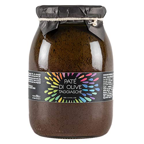 Cuvea - Olivenpaste mit Taggiasca Oliven 950 g - Handwerksprodukt mit nur 3 Ingredienten: Taggiasca Oliven Olivenöl extra vergine, Salz - Ohne Konservierungsstoffe ohne Farbstoffe von CUVEA