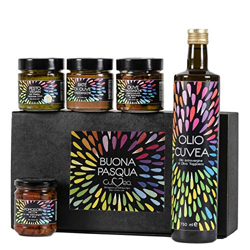 Geschenkkorb Vegan "Cuvea" mit italienischen Delicatessen aus Bauernhof Cuvea (Ligurien) von CUVEA