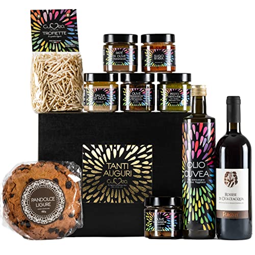 Geschenkkorb italienishe Spezialitäten "Lecker Ligurien" mit ligurische Delicatessen - Geschenkkörb italienish Geschenkkorb italienishe Spezialitäten "Lecker Ligurien" mit ligurische Delicatessen - Geschenkkörb italienish von CUVEA