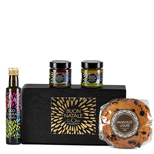 Geschenkset italienisch "Ligurien Sonne": ein Geschenkbox italienisch mit Delikatessen aus Bauernhof Cuvea in Ligurien Geschenkset italienisch "Ligurien Sonne": ein Geschenkbox italienisch mit Delikatessen aus Bauernhof Cuvea in Ligurien von CUVEA