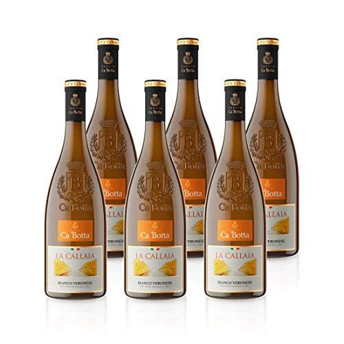 2014 La Callaia Bianco Veronese IGT - 1er Holzbox - Ca'Botta - Weißwein (trocken) aus Italien/Verona Valpolicella (6x 0,75L) von Ca'Botta