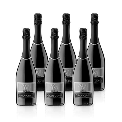 Spumante Gran Cuvée Extra Dry YM - Ca'Botta - Sekt (trocken) aus Italien/Verona Valpolicella, Paket mit:6 Flaschen von Ca'Botta