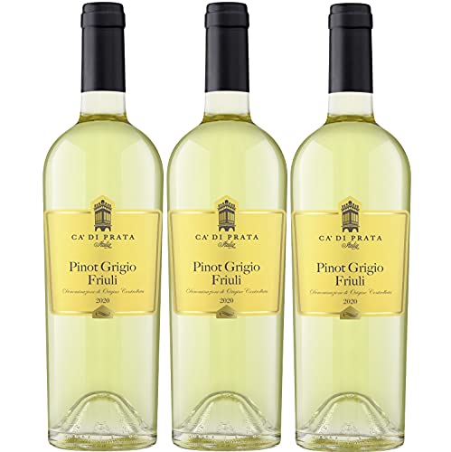 Ca' Di Prata Pinot Grigio DOC Weißwein Wein trocken Italien (3 Flaschen) von Ca' Di Prata