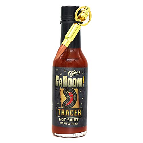 CaJohns CaBoom Tracer Hot Sauce mit Bullet Keychain , 148 ml von CaJohns