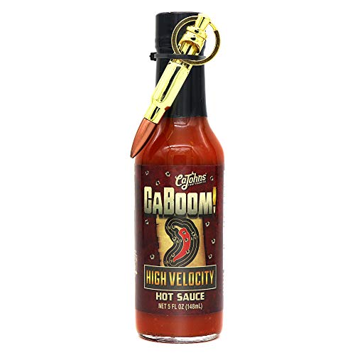 CaJohns High Velocity Hot Sauce mit Bullet Keychain , 148 ml von CaJohns Fiery Foods