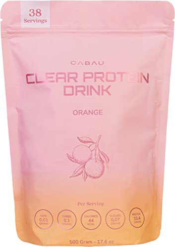 Cabau Clear Protein Drink - Orange Lemonade - Eiweißreich & Zuckerarm - Leicht & Erfrischend im Geschmack - 38 Getränke - Das Sommergetränk 2022 Cabau Clear Protein Drink - Orange Lemonade - Eiweißreich & Zuckerarm - Leicht & Erfrischend im Geschmack - 38 Getränke - Das Sommergetränk 2022 von Cabau